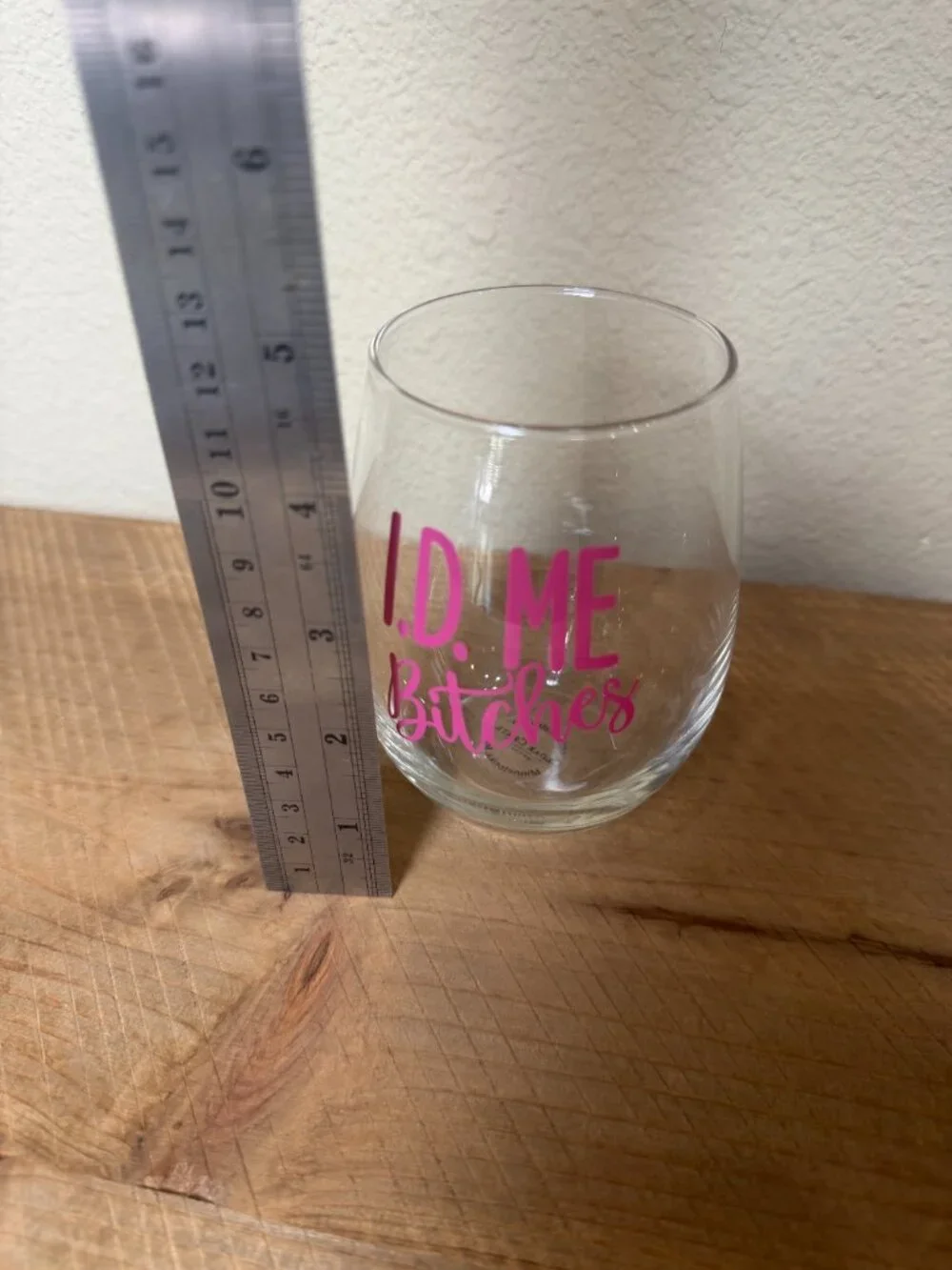 21st Birthday Stemless Wine Glass 